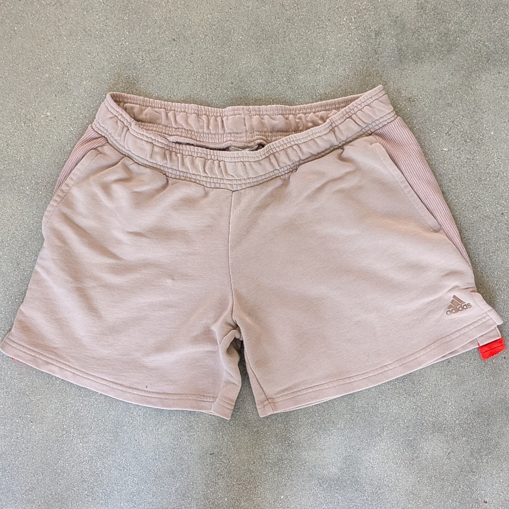 ❤️ Adidas Women's Beige And Bright Orange Athletic Shorts Best Fit Large
